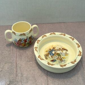 Royal Doulton Bunnykins 1984 Golden Jubilee Celebration bowl and ceramic…